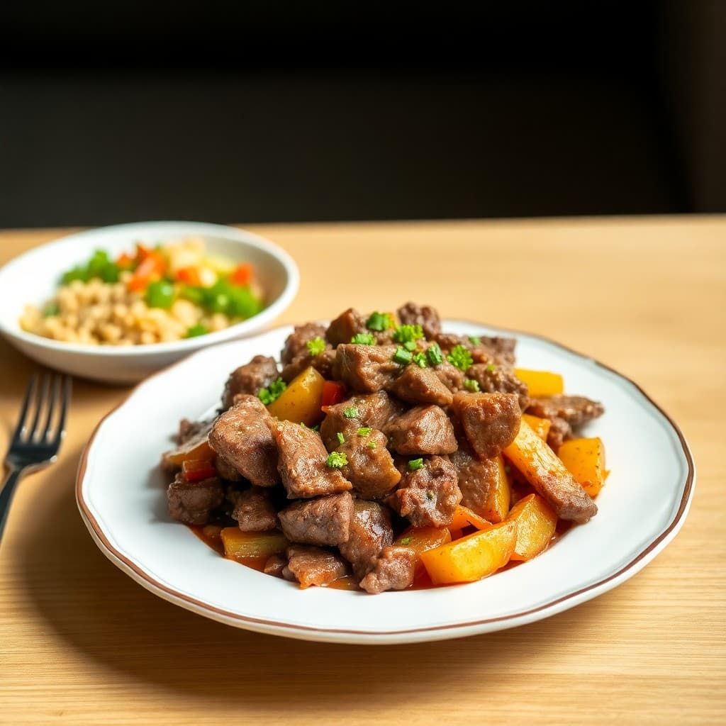 Peruvian Lomo Saltado Beef Stir-Fry