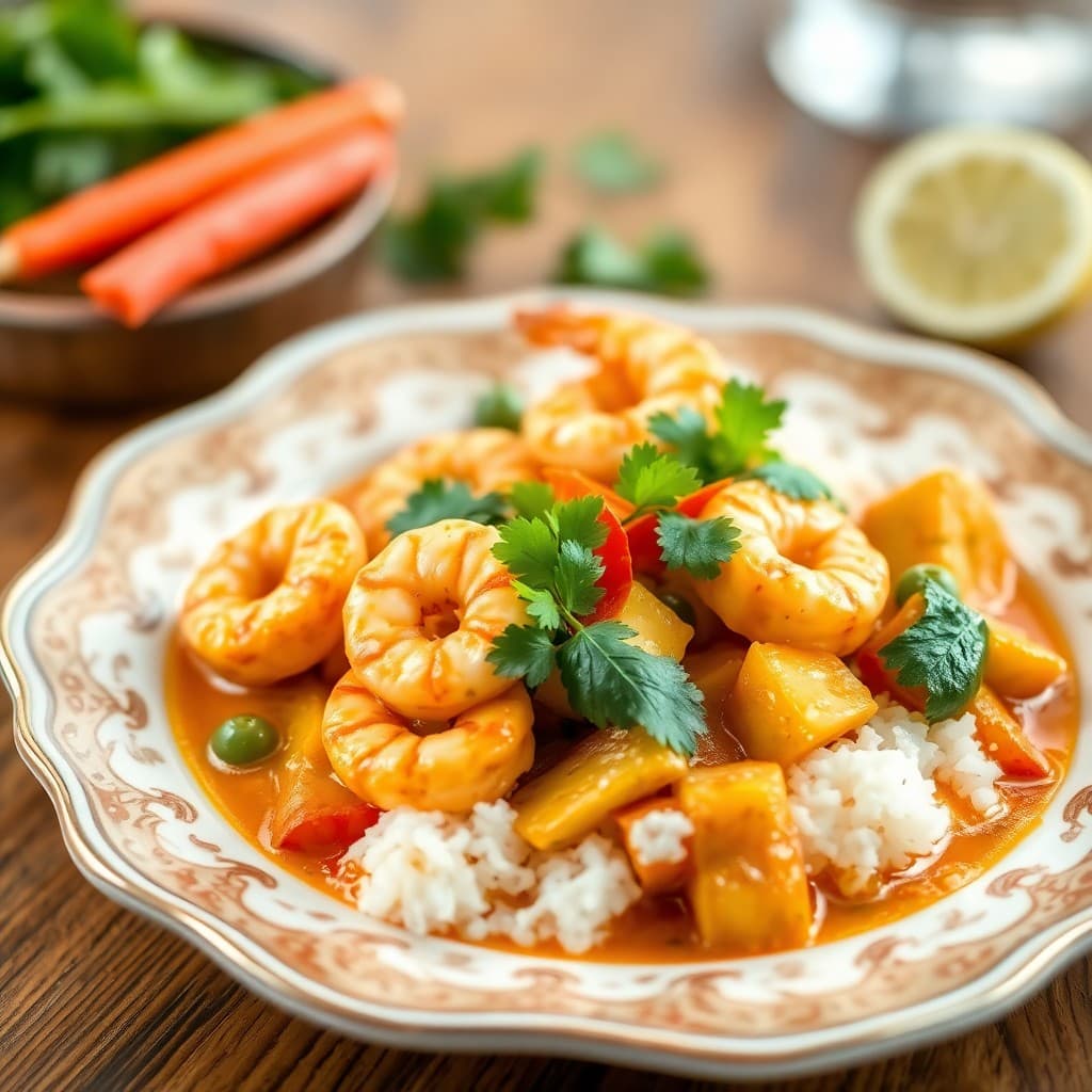 Zesty Thai Coconut Shrimp Curry