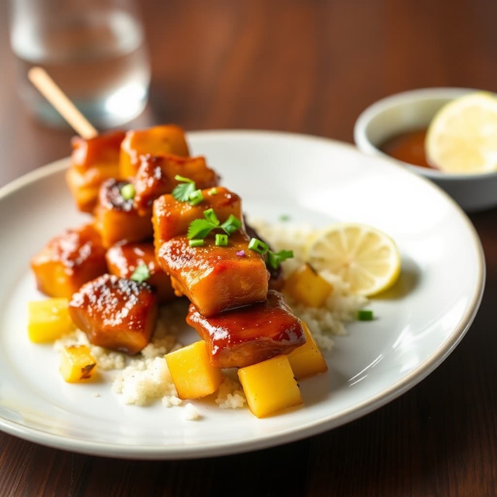 Teriyaki Pineapple Pork Skewers