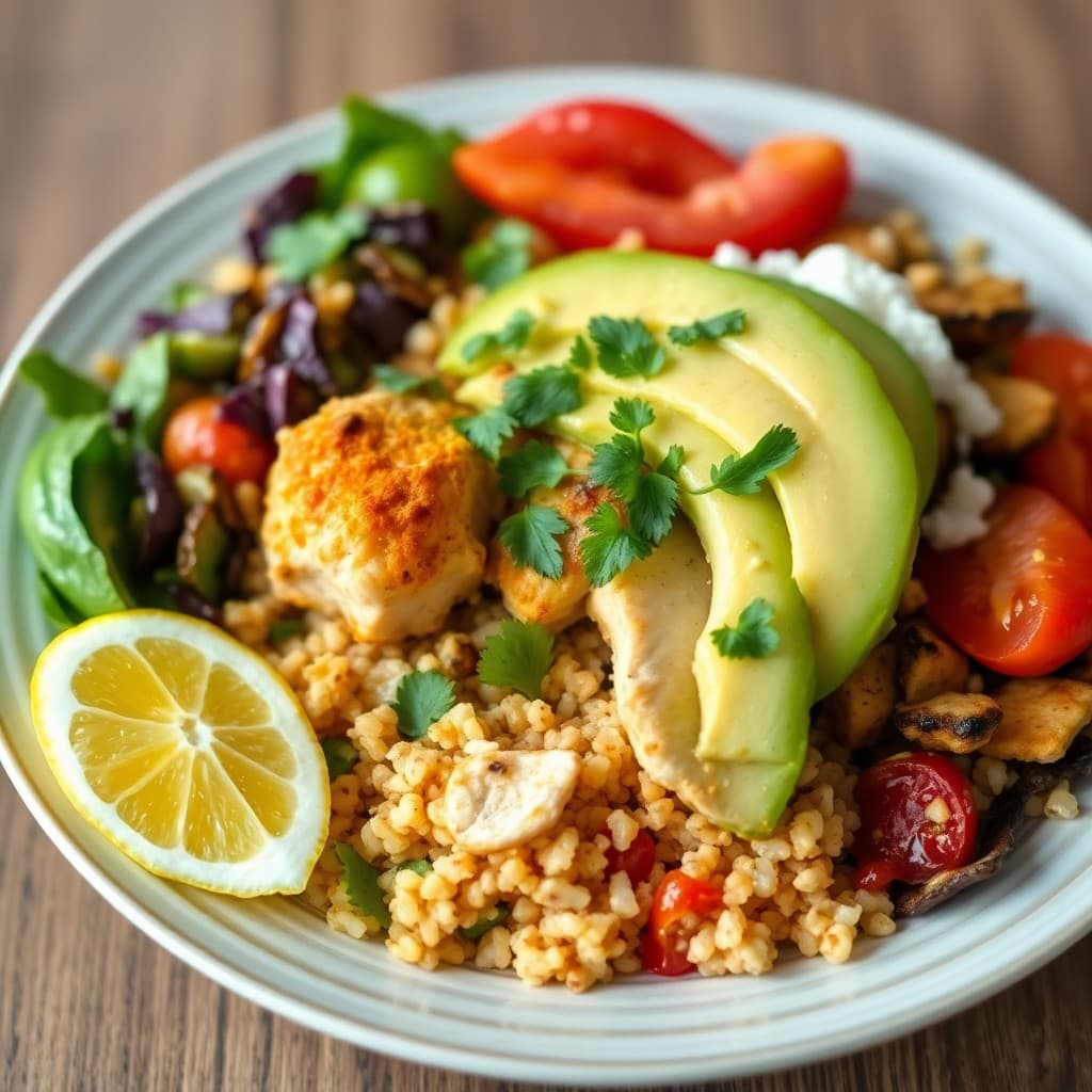 Zesty Peruvian Chicken Burrito Bowls