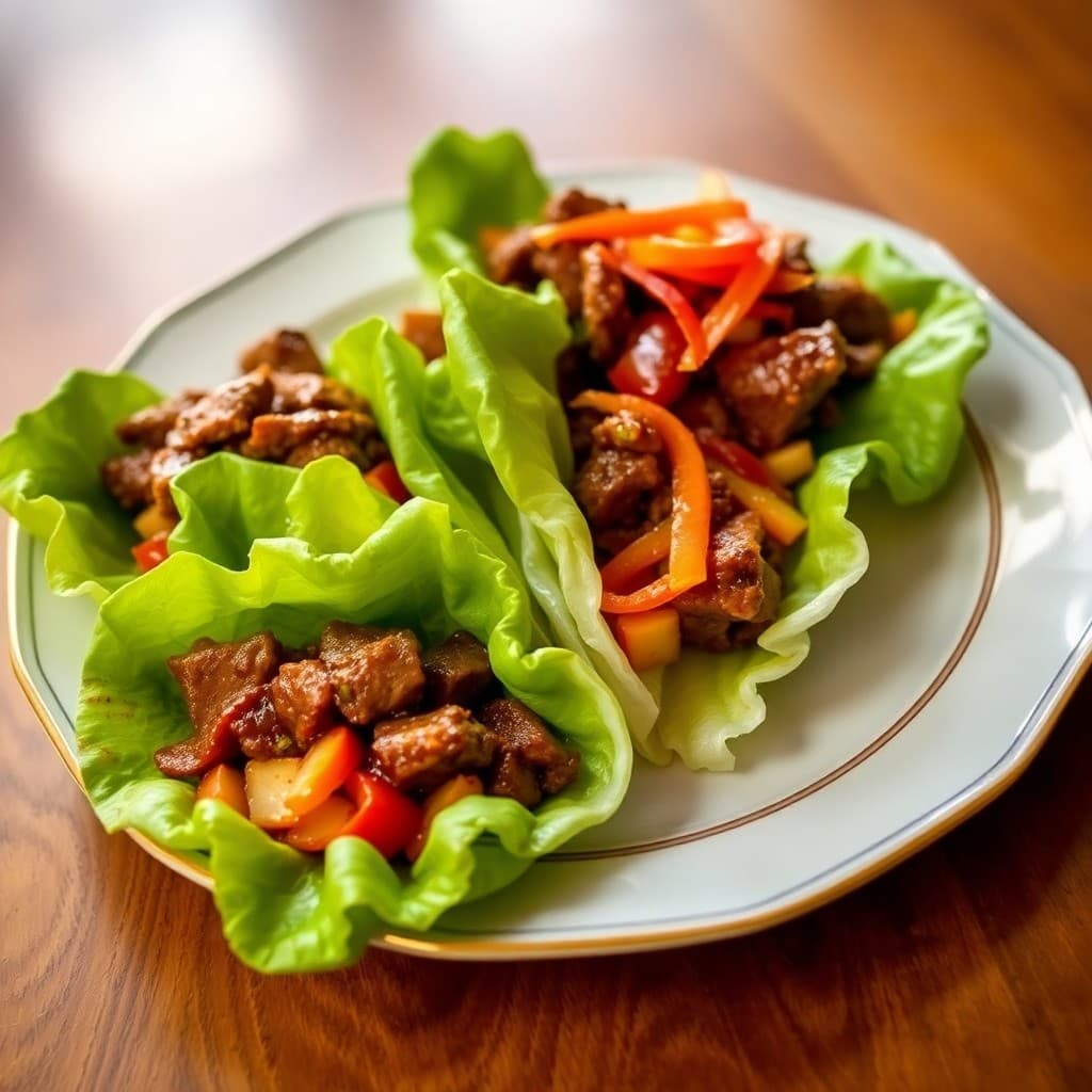 Korean Bulgogi Beef Lettuce Wraps