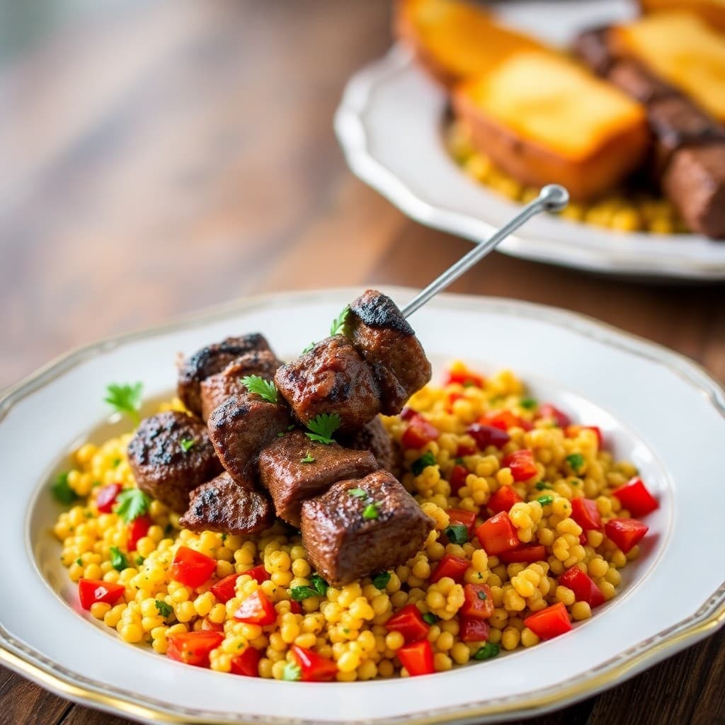 Sizzling Moroccan Beef Skewers