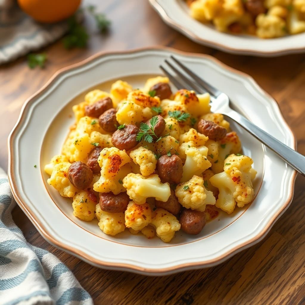 Autumn Keto Cauliflower Casserole