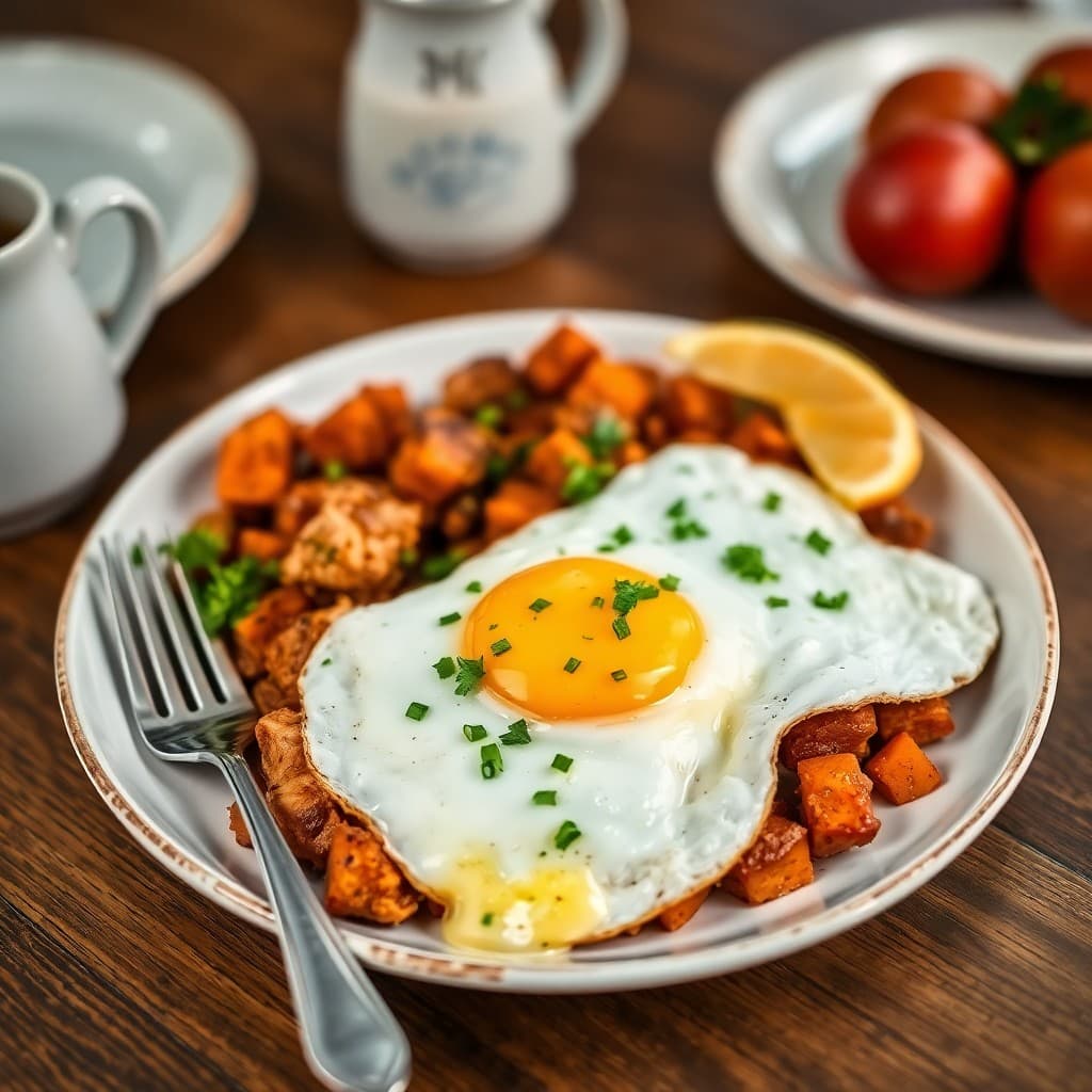 Moroccan-Spiced Chicken Breakfast Hash