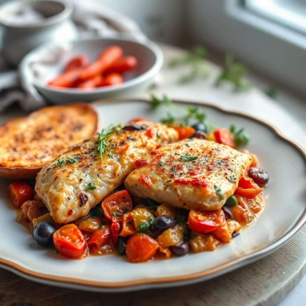 Rustic Mediterranean Chicken Bake