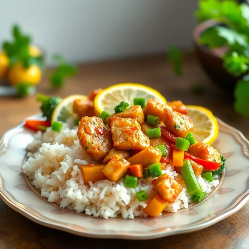 Zesty Lemon Chicken Teriyaki Bowls