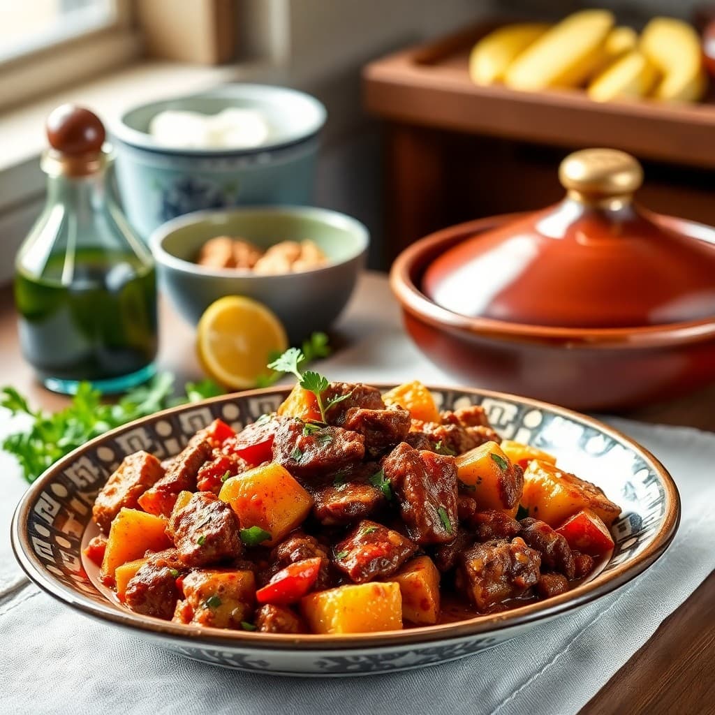 Moroccan Spiced Beef Tagine