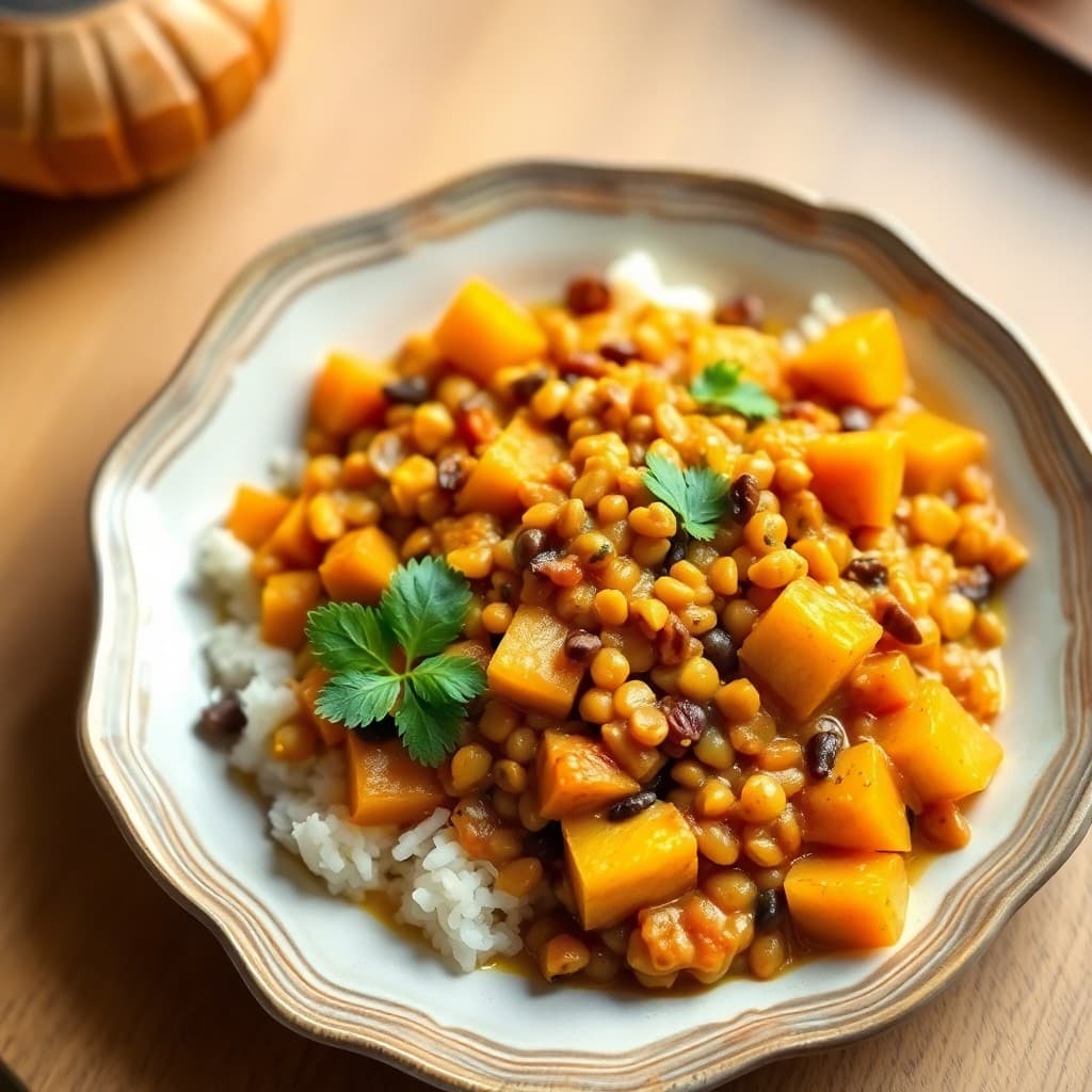 Zesty Lentil and Butternut Squash Curry