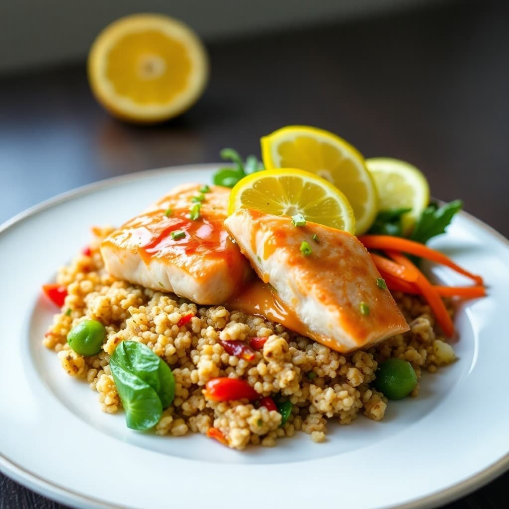 Citrus Teriyaki Salmon Bowls