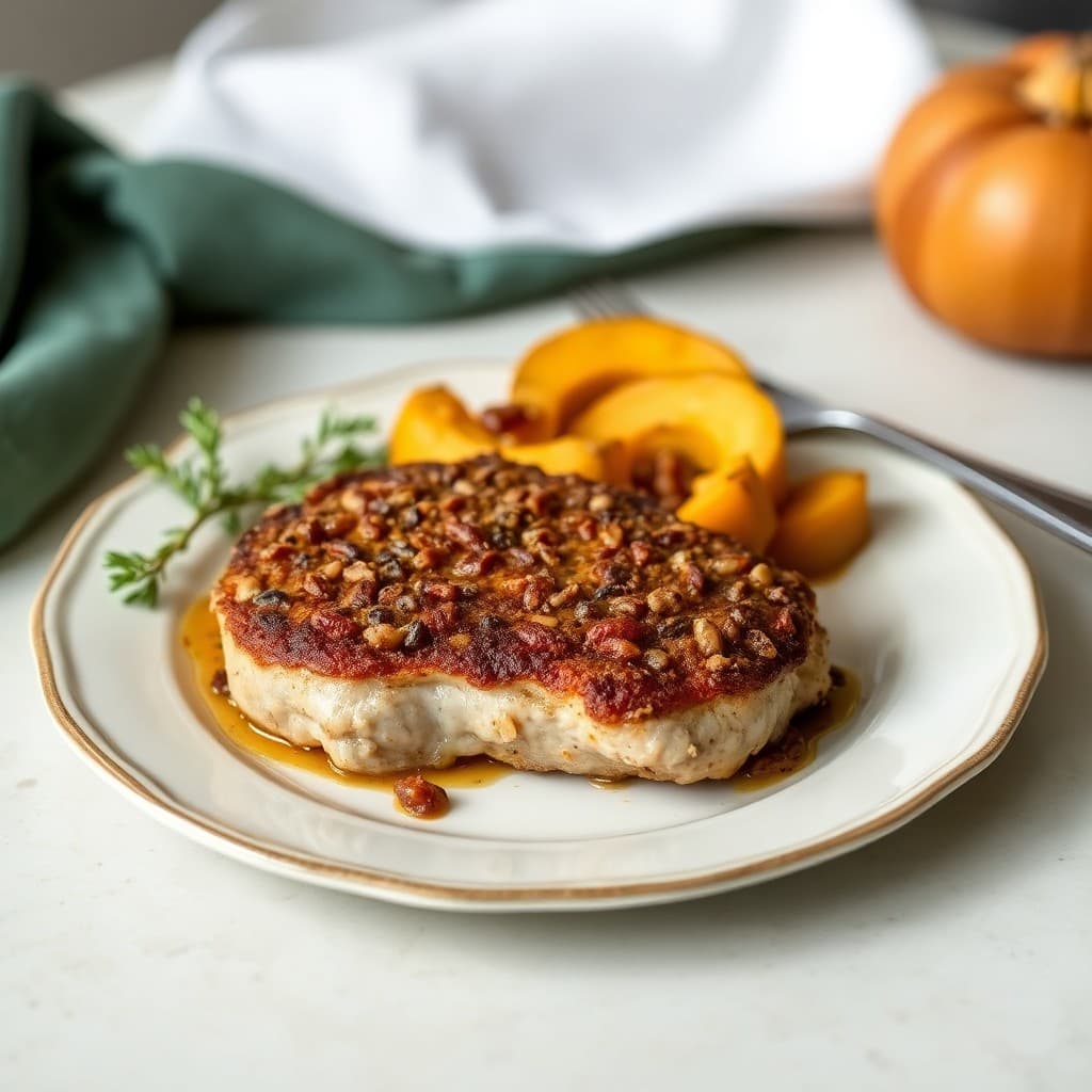 Autumn Keto Pork Chops with Roasted Squash
