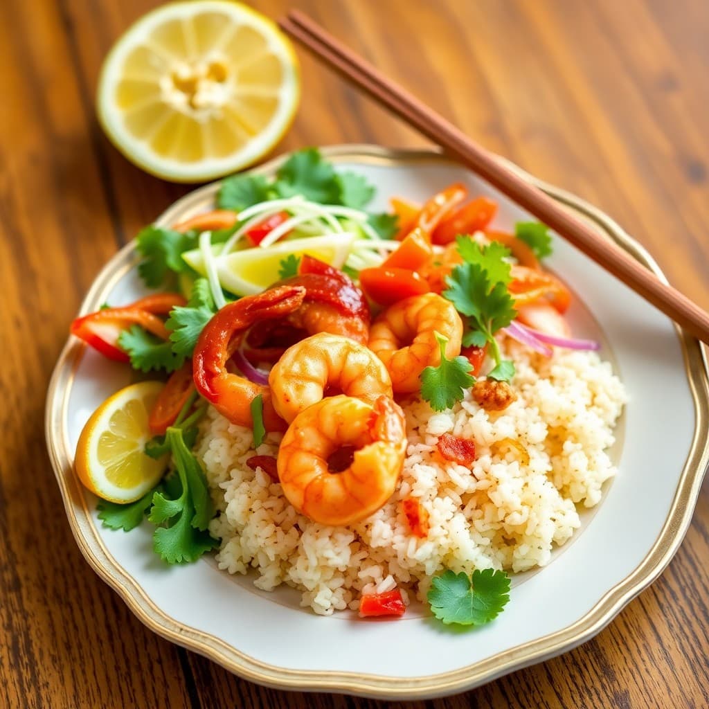 Spicy Thai Coconut Shrimp Bowls