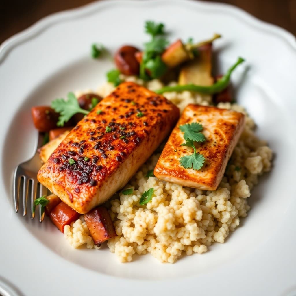 Moroccan-Spiced Salmon Bowls