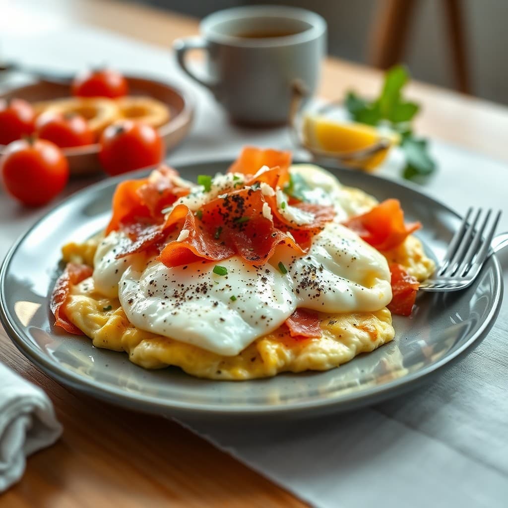 Italian Prosciutto and Eggs Cacio e Pepe
