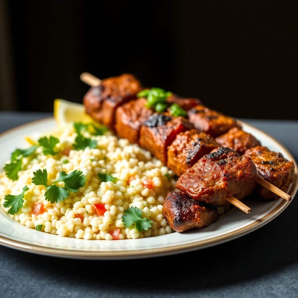 Zesty Moroccan Beef Kabobs