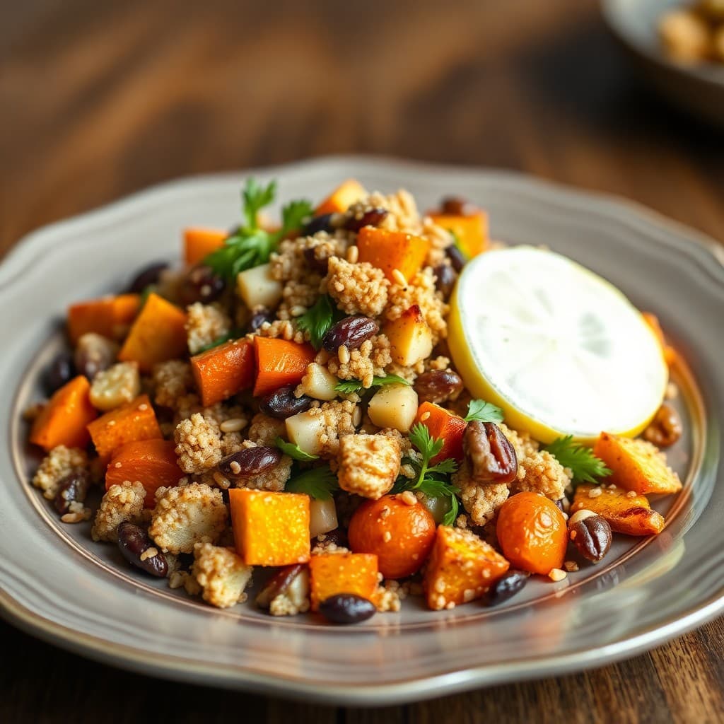 Roasted Vegetable and Quinoa Snack Mix