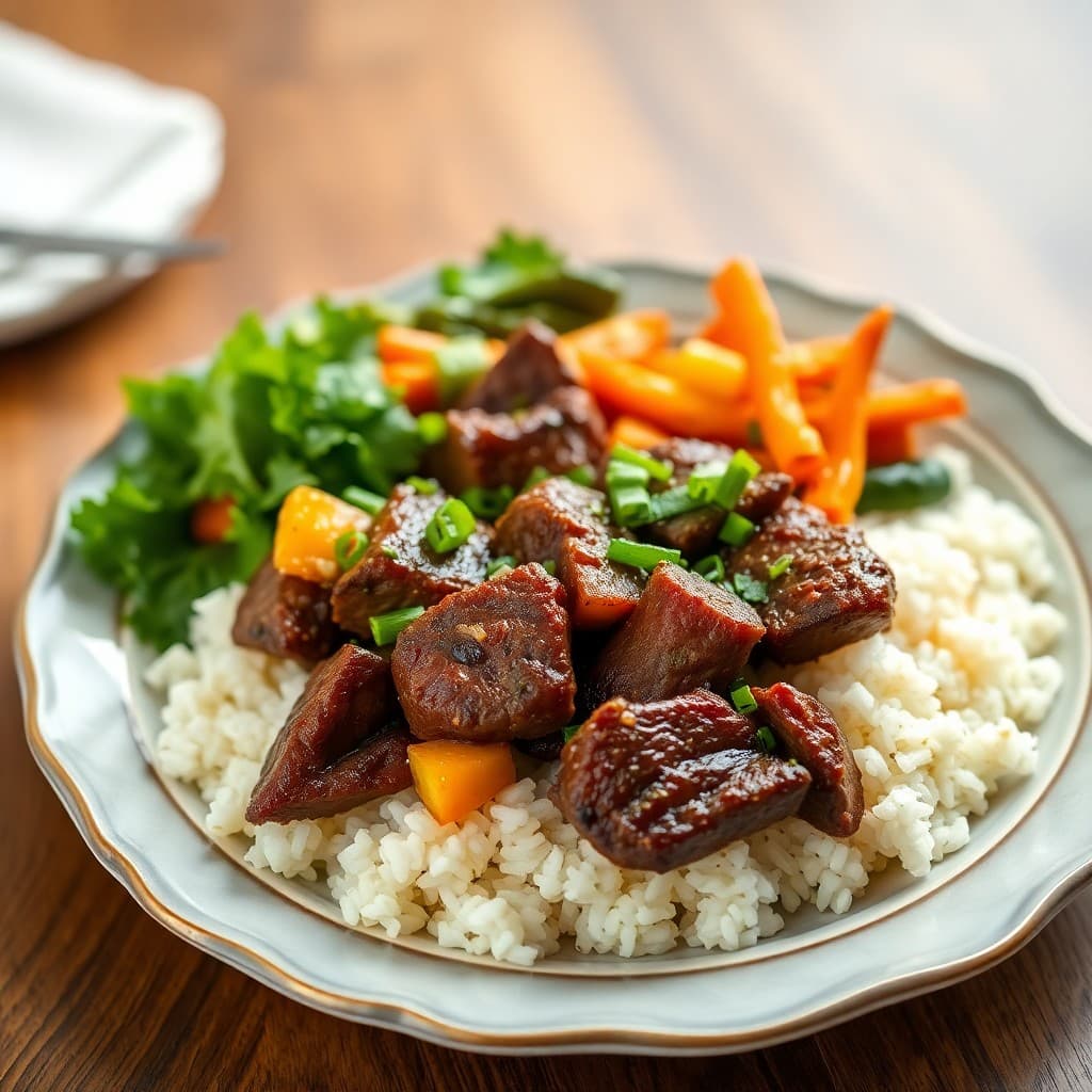 Korean BBQ Beef and Veggie Bowls