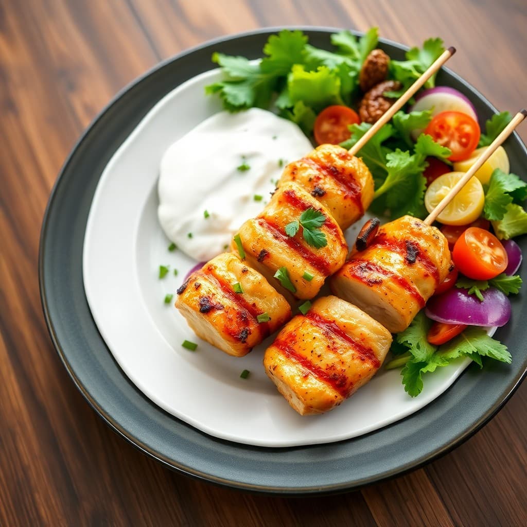 Greek Lemon Chicken Souvlaki