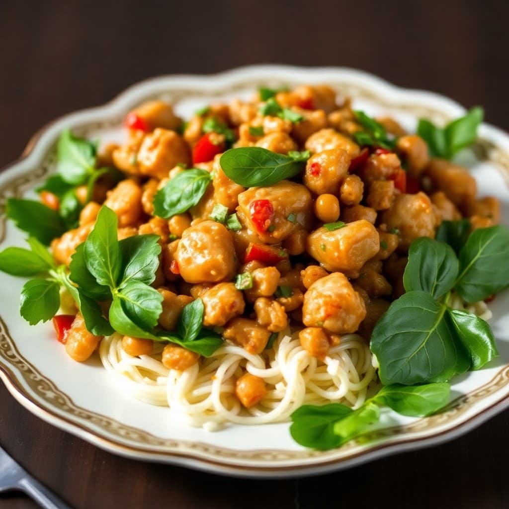 Sizzling Thai Basil Chicken Stir-Fry