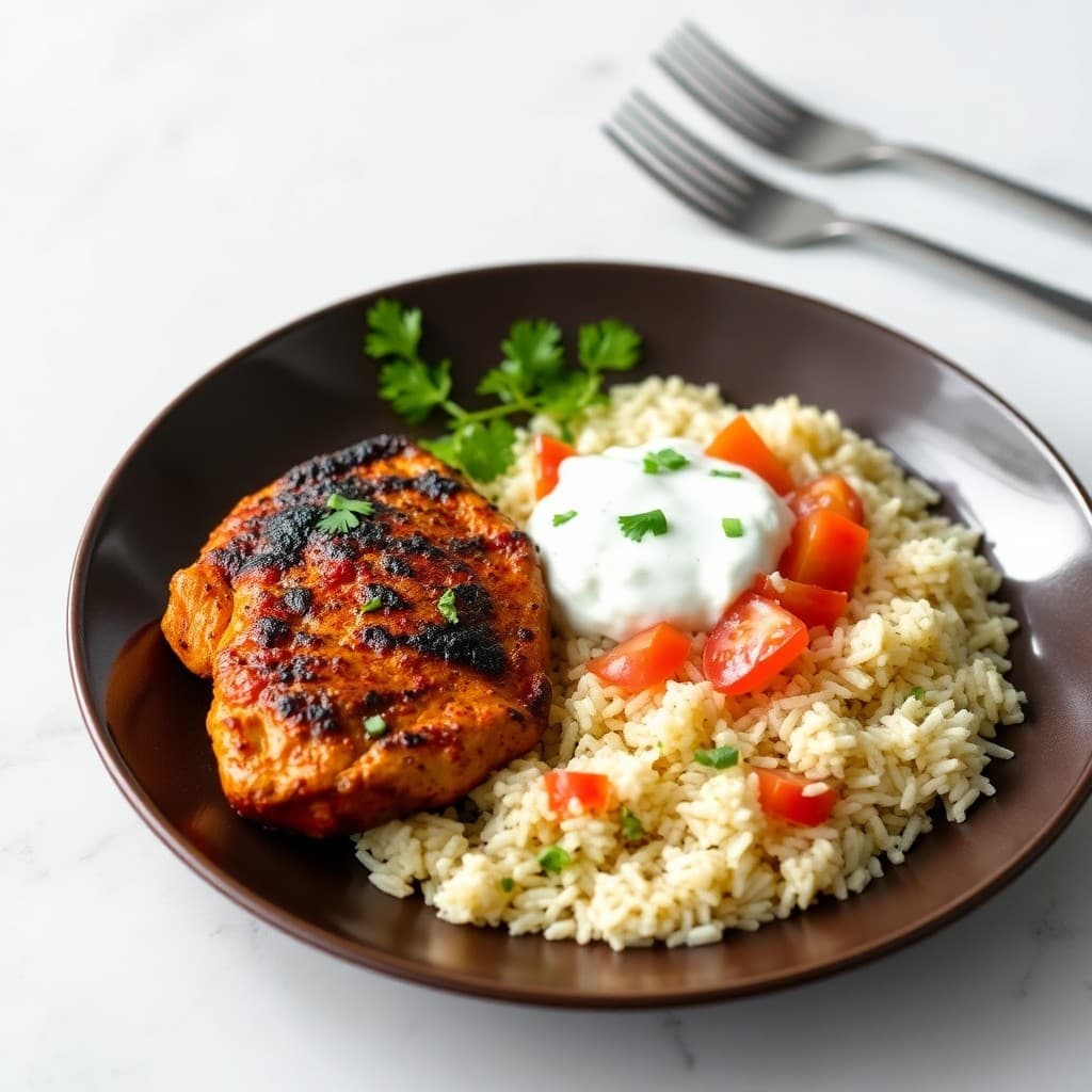 Indian Tandoori Chicken with Coconut Basmati Rice