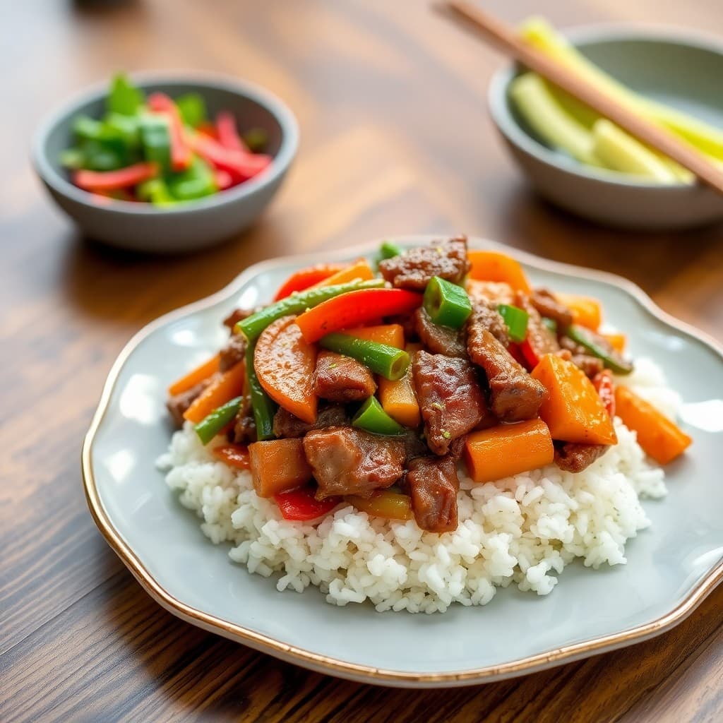 Korean-Inspired Beef and Veggie Stir-Fry