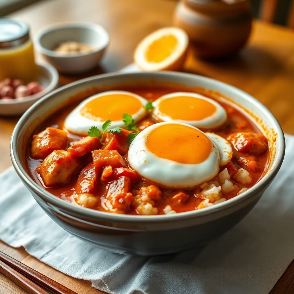 Korean Kimchi Jjigae Breakfast Bowl