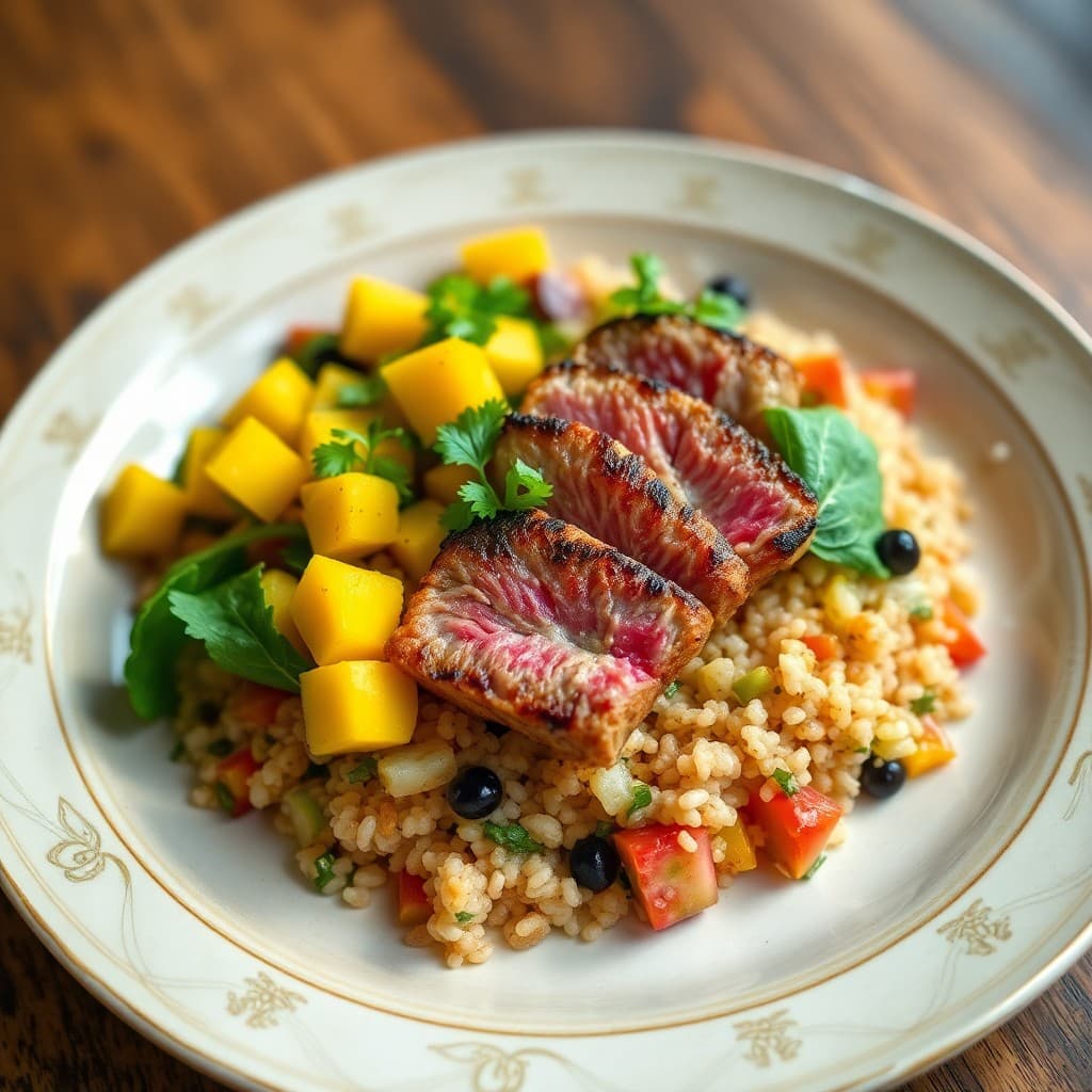 Seared Tuna Poke Bowl with Mango Salsa