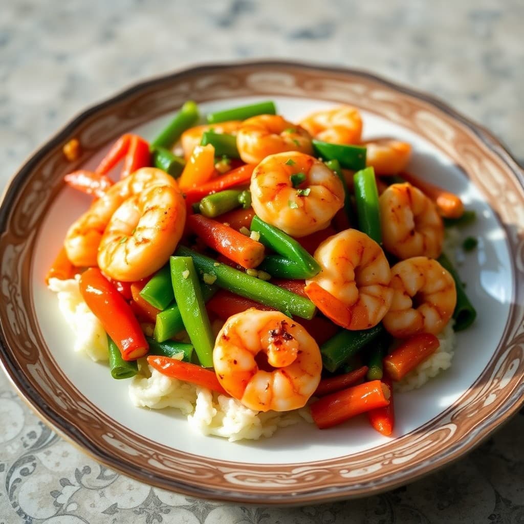 Sizzling Garlic Shrimp and Veggie Stir-Fry
