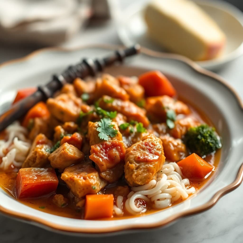 Moroccan-Spiced Chicken and Veggie Stew