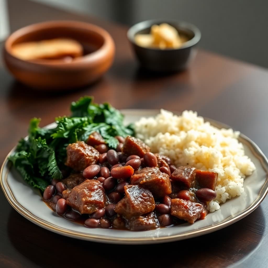 Brazilian Feijoada with Sautéed Greens