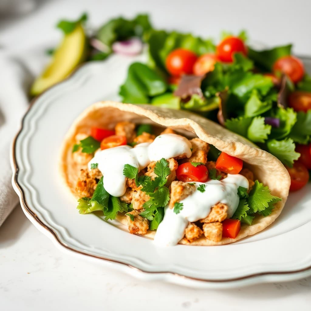 Zesty Mediterranean Chicken Pita Pockets