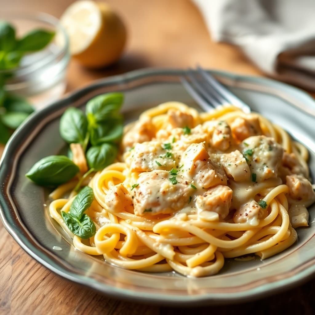 Creamy Garlic Parmesan Chicken Pasta