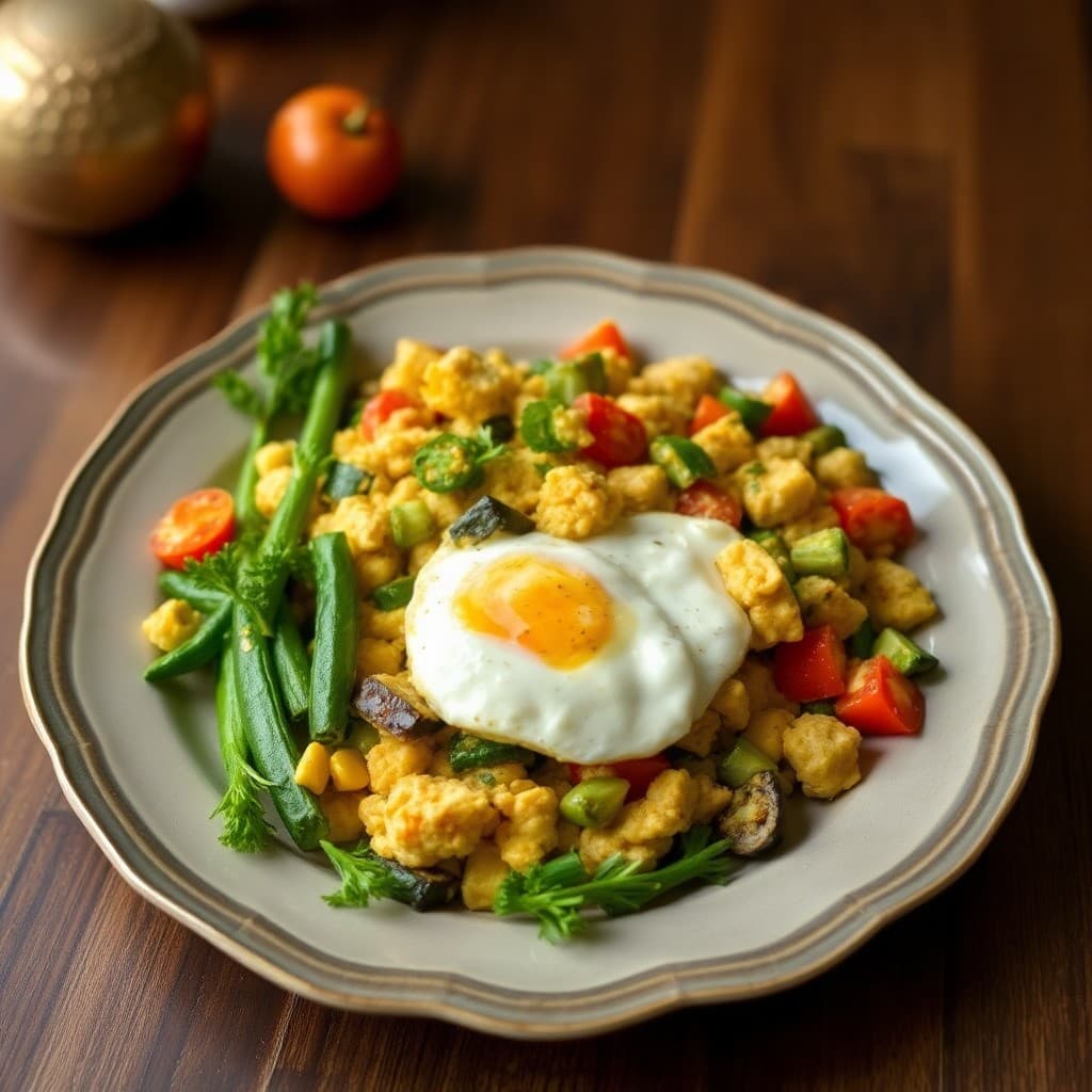 Paleo Breakfast Veggie Scramble