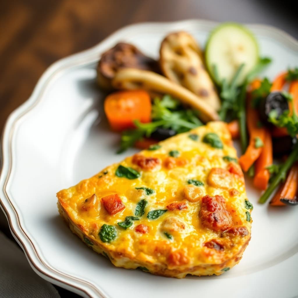 Keto Breakfast Frittata with Winter Vegetables