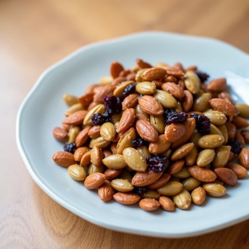 Roasted Pumpkin Seeds and Almond Snack Mix
