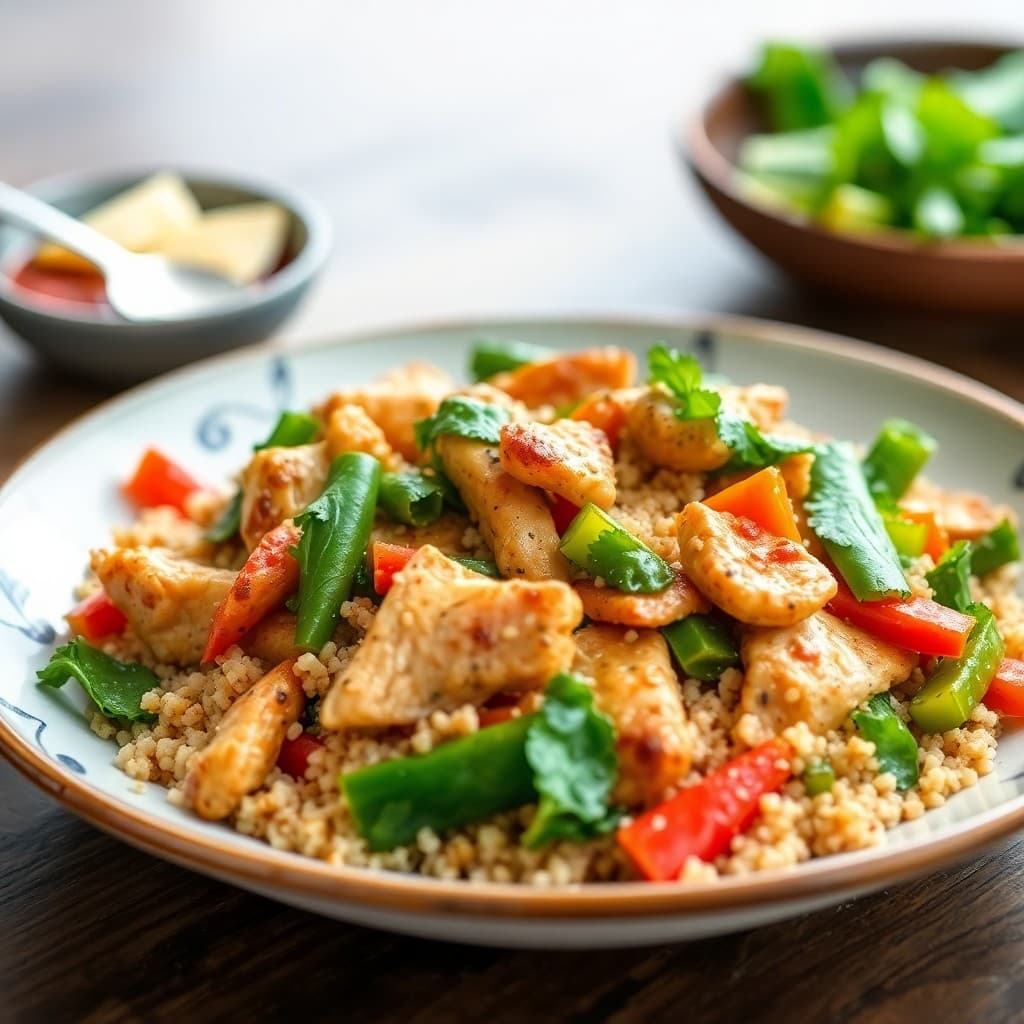 Protein-Packed Chicken Stir-Fry with Quinoa