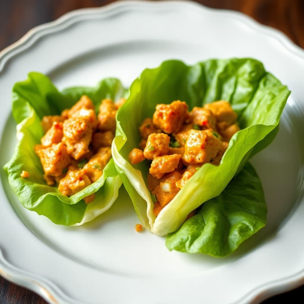 Coconut Curry Chicken Lettuce Wraps