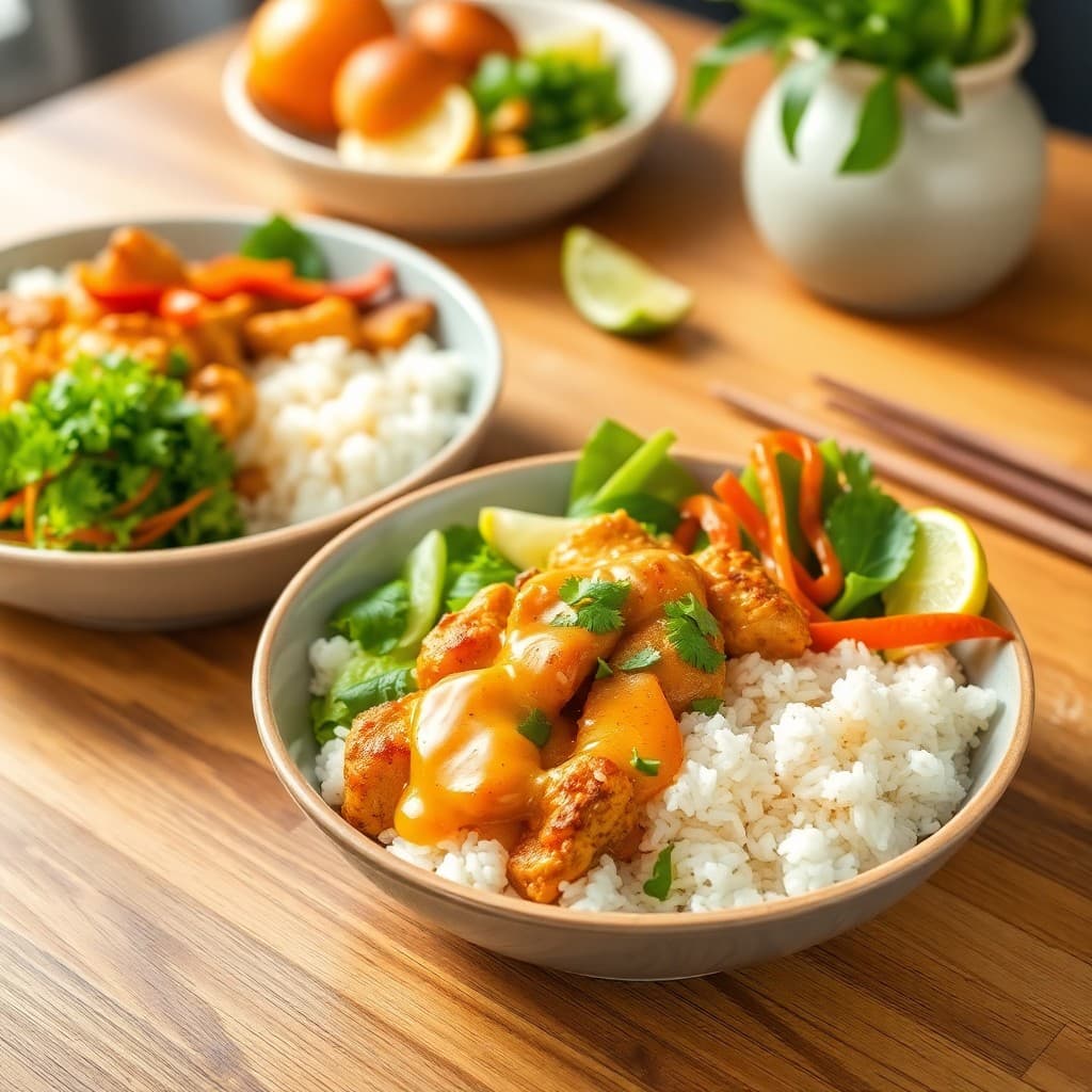 Vietnamese Lemongrass Chicken Breakfast Bowls