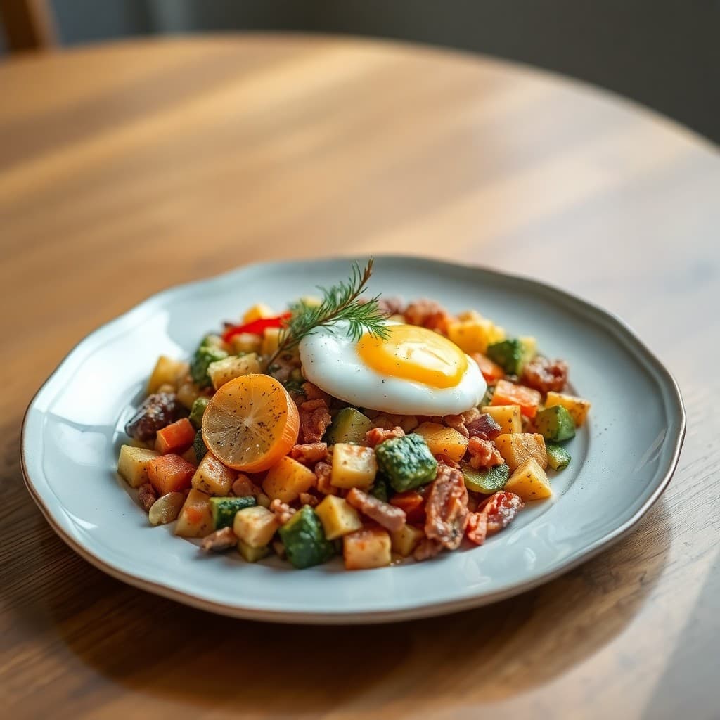 Winter Vegetable Breakfast Hash