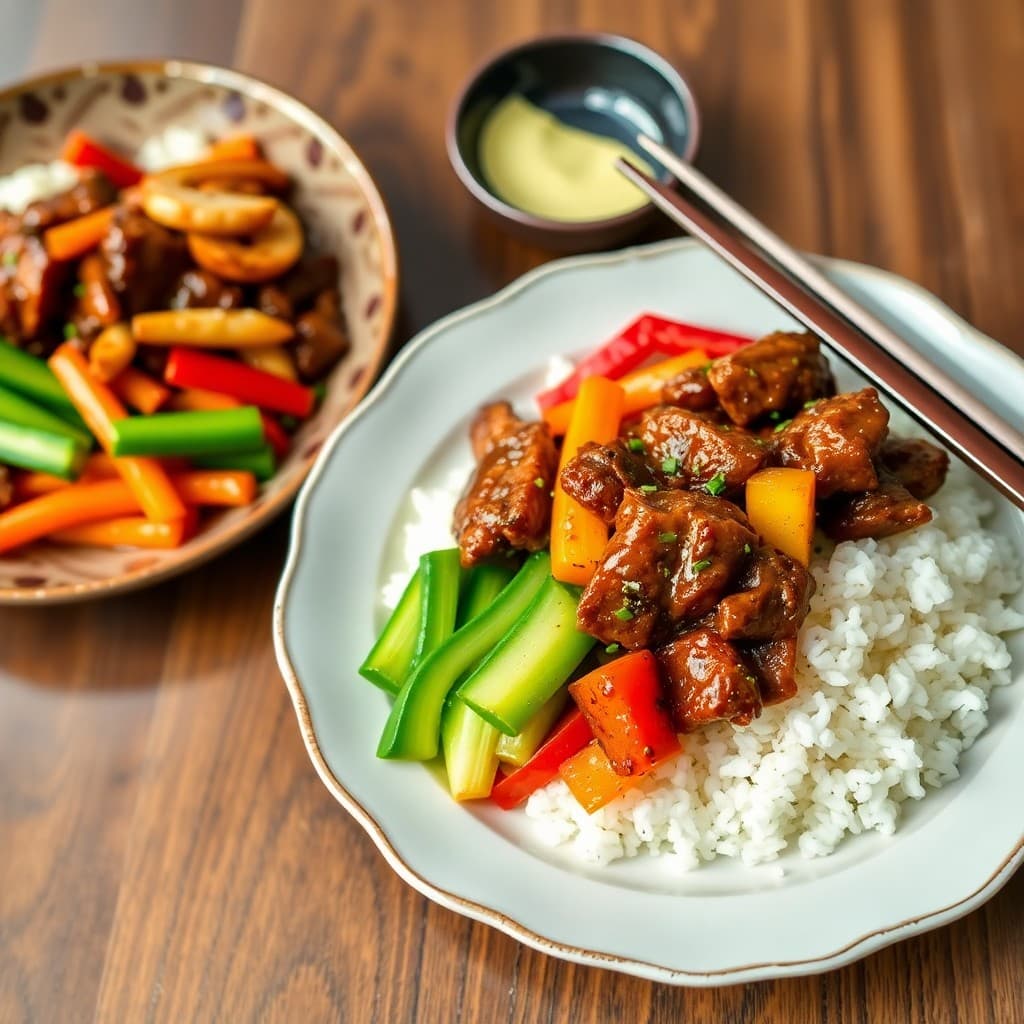 Korean Bulgogi Beef and Vegetable Bowls