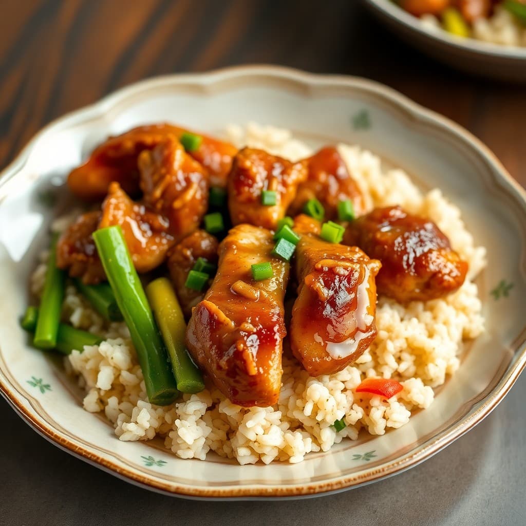Sesame Ginger Chicken Rice Bowls