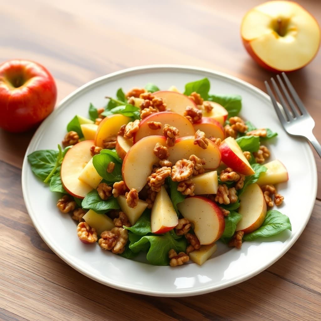 Autumn Apple and Walnut Salad