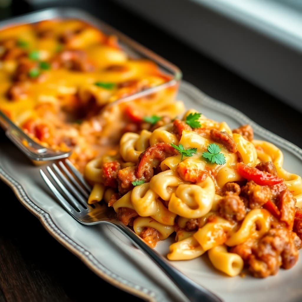 Cheesy Beefy Pasta Bake