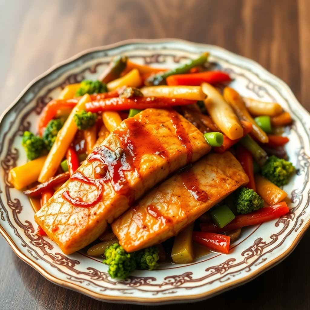 Teriyaki Salmon Stir-Fry