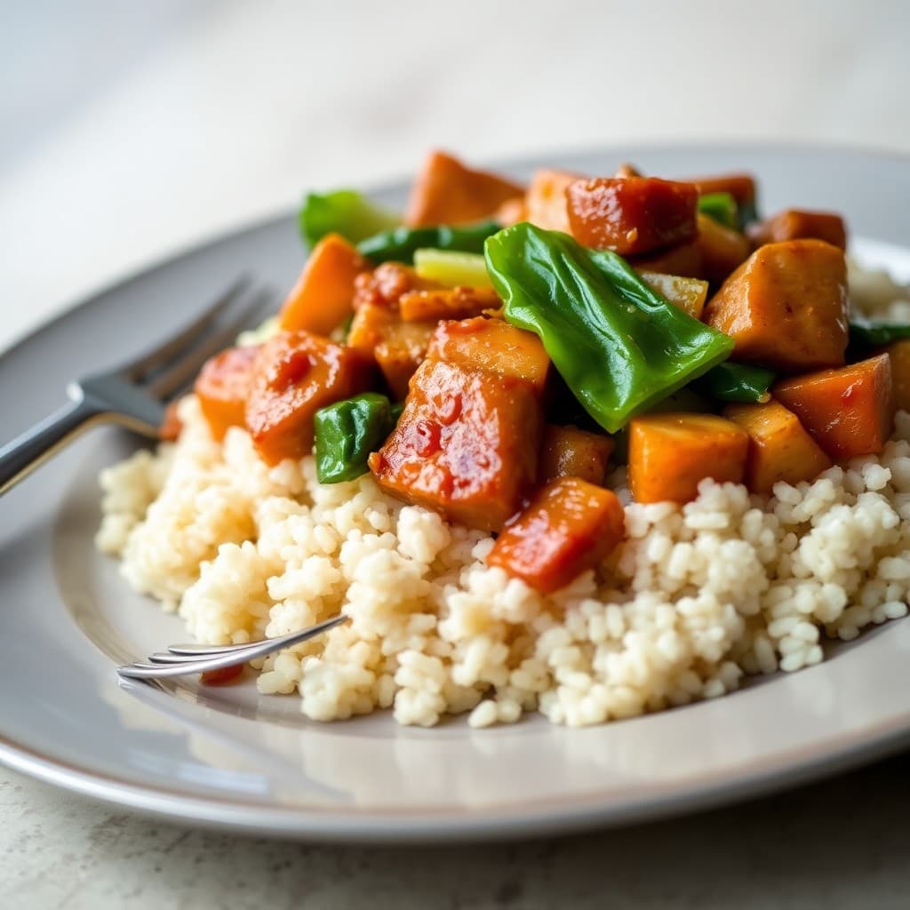 Teriyaki Chicken Stir-Fry with Ginger Garlic Bok Choy