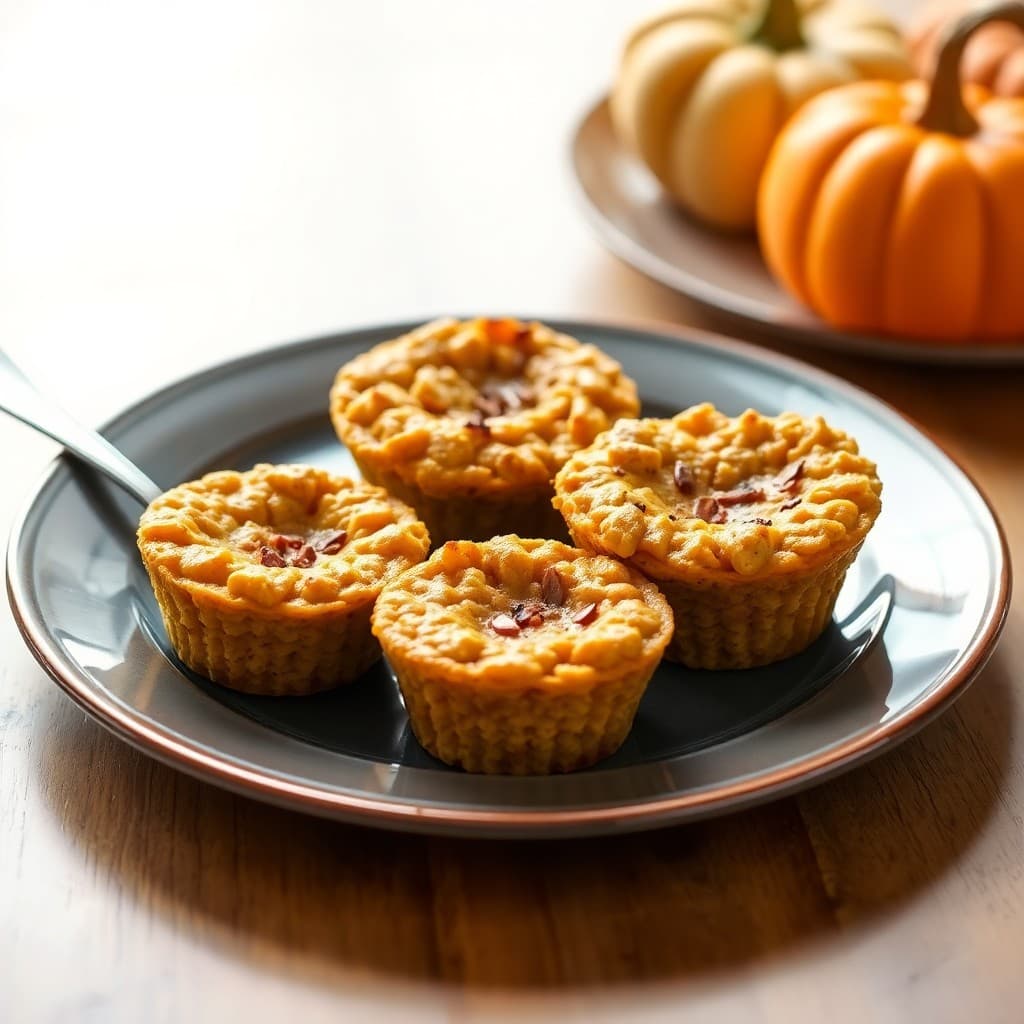 Pumpkin Pie Oatmeal Cups