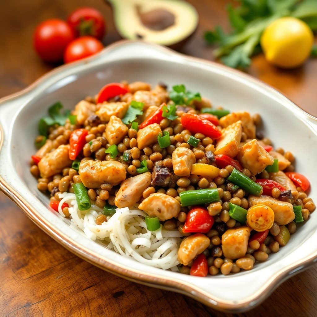 Protein-Packed Lentil and Vegetable Stir-Fry