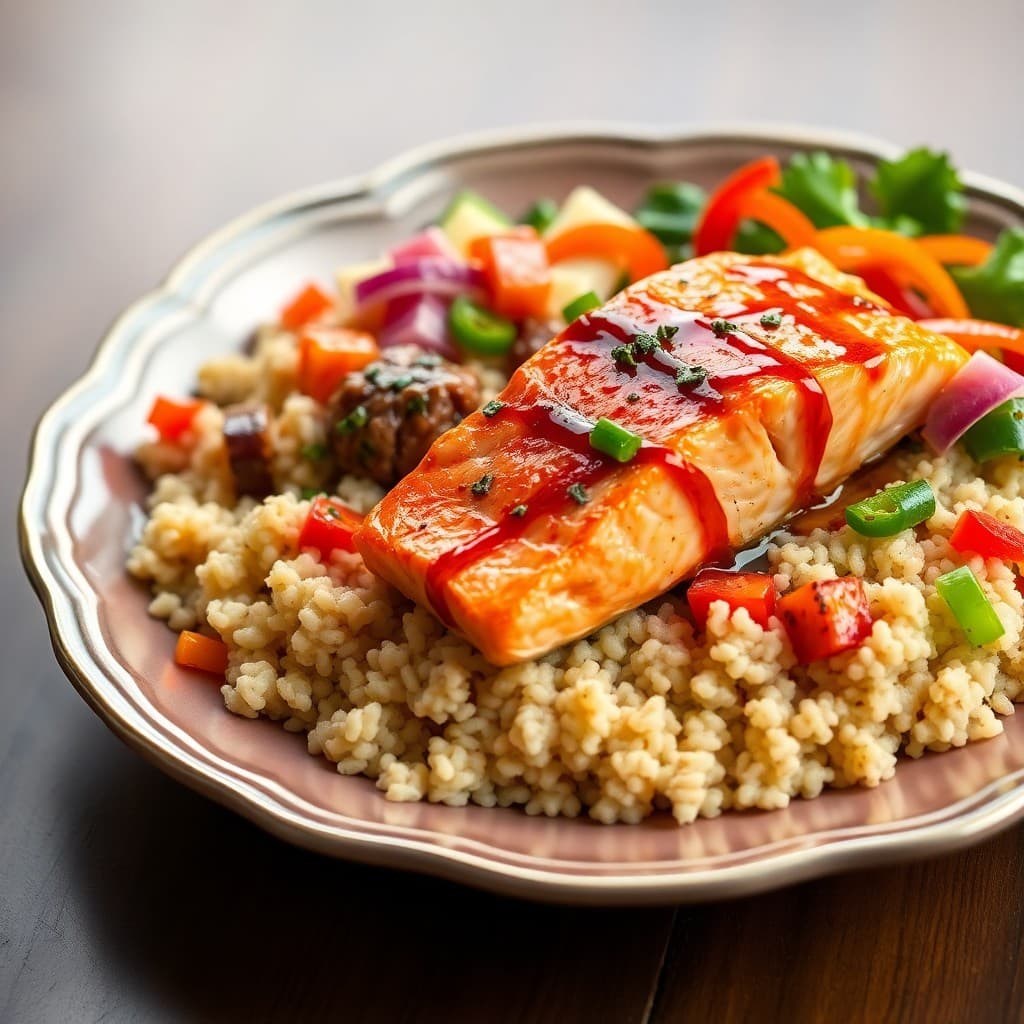 Zesty Teriyaki Salmon Bowls
