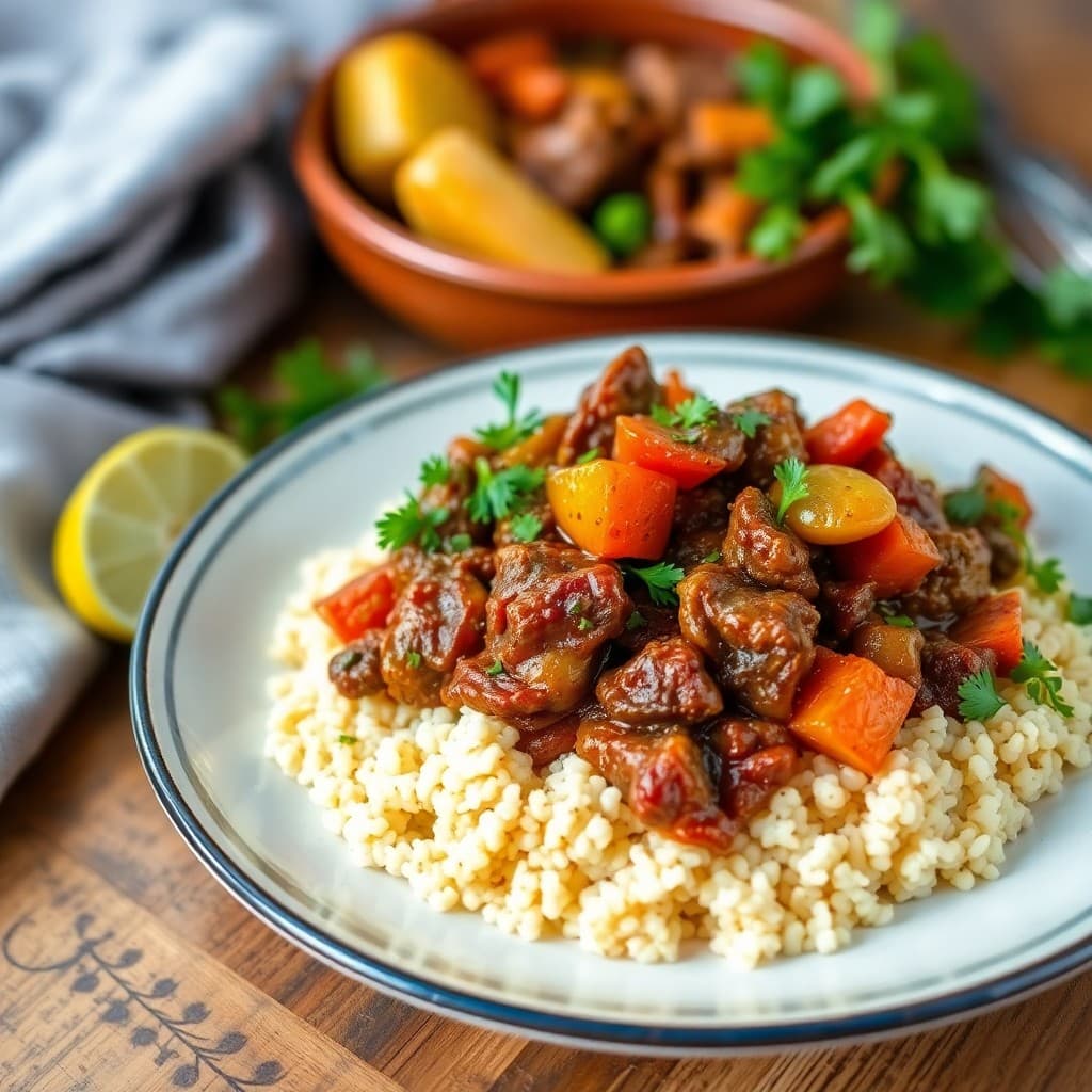 Moroccan Lamb and Vegetable Tagine