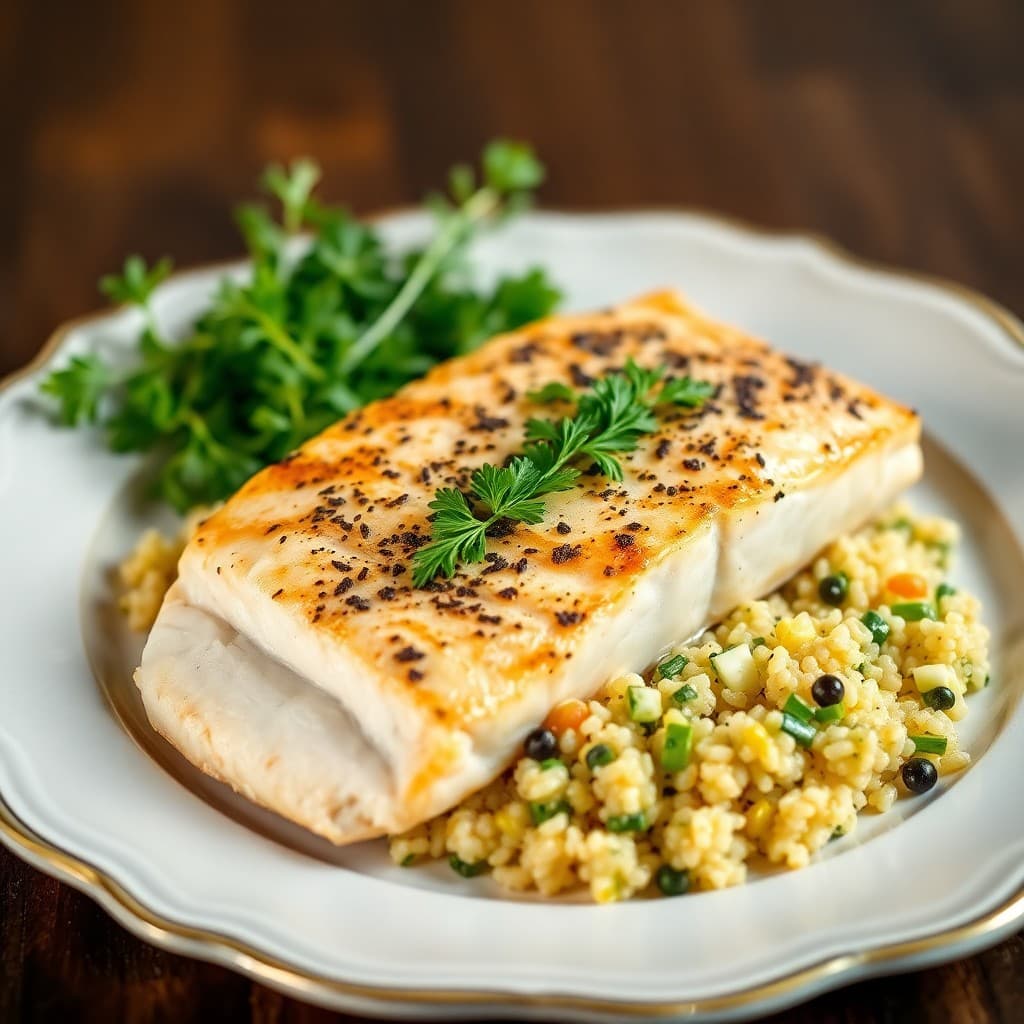 Mediterranean Baked Salmon with Lemon-Herb Quinoa