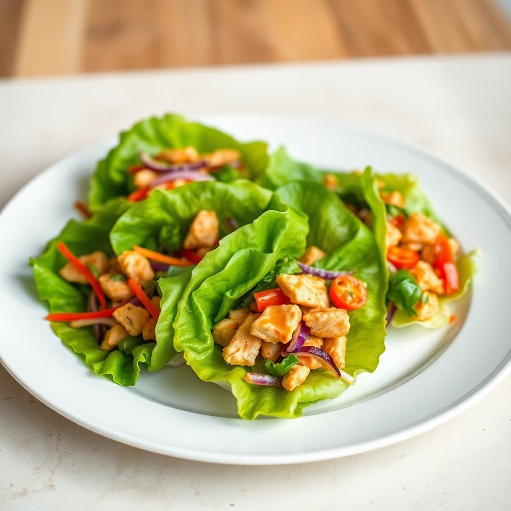 Tantalizing Thai Chicken Lettuce Wraps